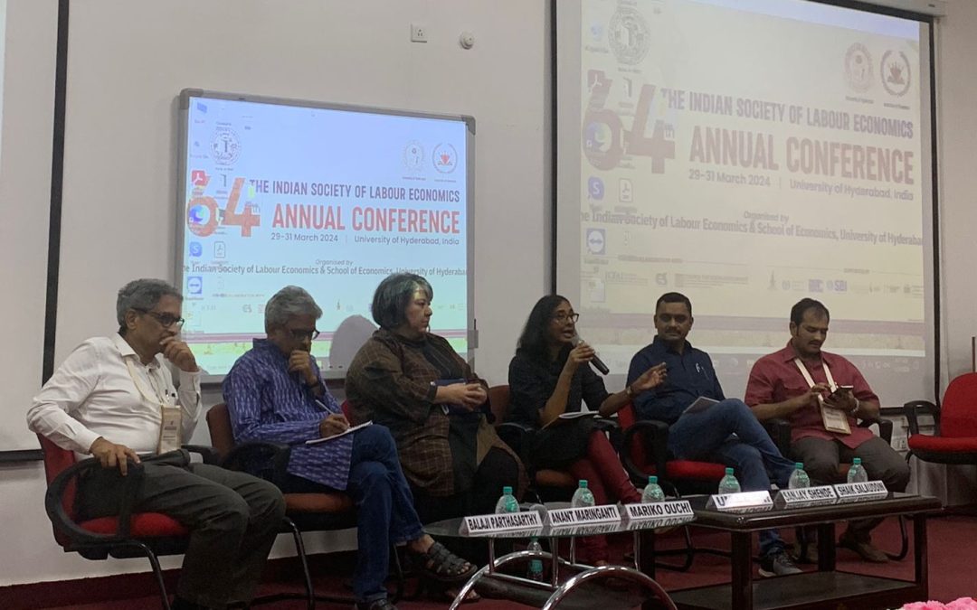 Balaji Parthasarathy at the Indian Society for Labour Economics (ISLE) Conference